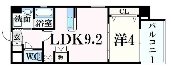 土橋駅 徒歩3分 15階の物件間取画像